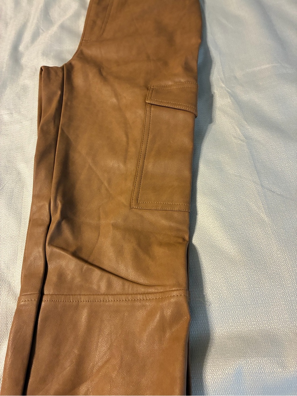 bagatelle Brown Faux Leather Cargo Pants Sz XS NWT/0449 - Picture 11 of 12